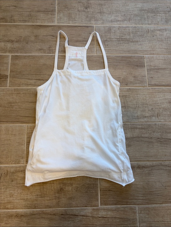 FP Movement by Free People Tops - FP Movement by Free People White Double-Strap Racerback Tank